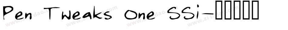 Pen Tweaks One SSi字体转换